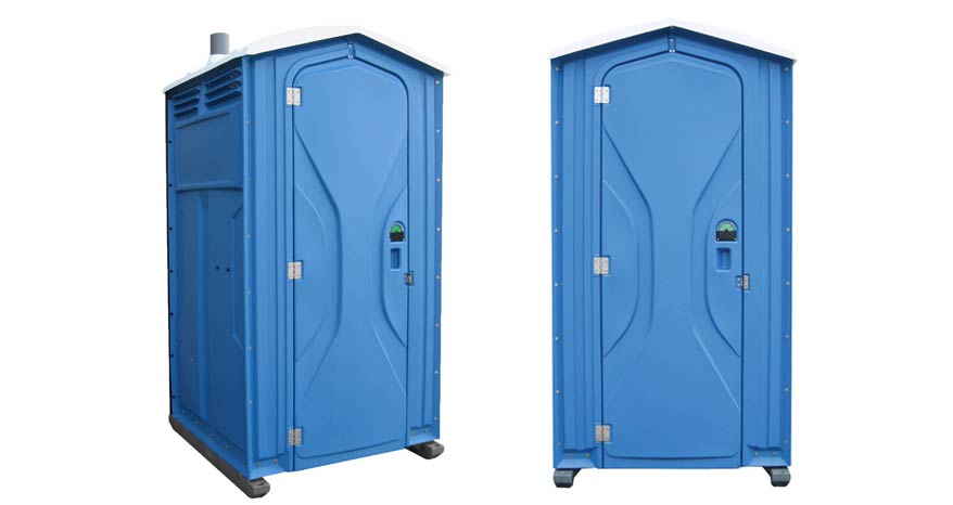 Long-term porta potty units on site in Bellingham, Wisconsin